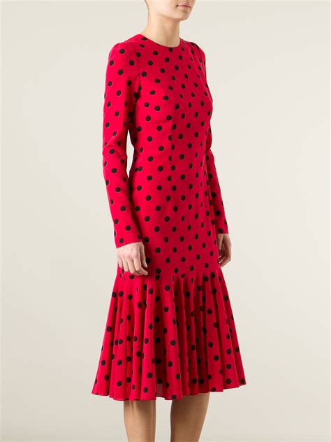 dolce gabbana red polka dot dress|neiman marcus dolce and gabbana.